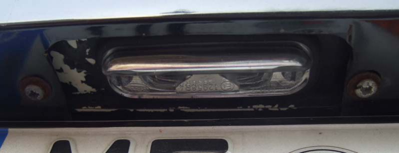 Kennzeichenleuchte Hella 12958r4
Kennzeichenleuchte von Hella als Ersatz fÃ¼r's nicht vorhandene Ami-Original
Schlüsselwörter: Kennzeichenleuchte;Hella