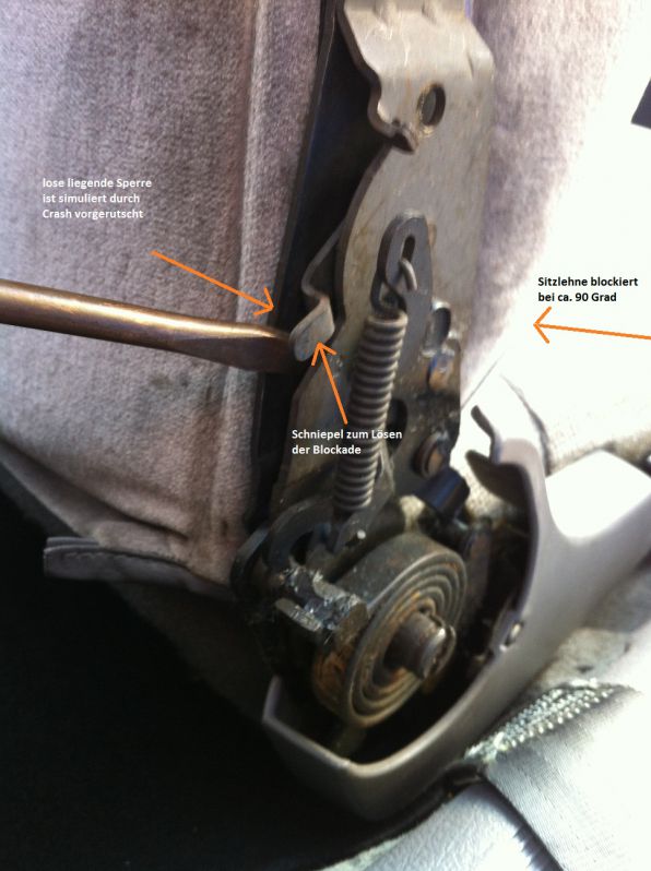 Schlüsselwörter: Sitzlehne; Sitzverstellung