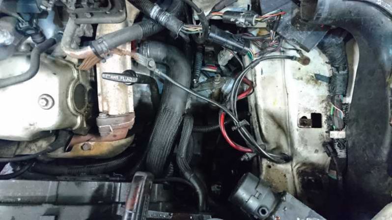 Das Getriebe nach dem Einbau
